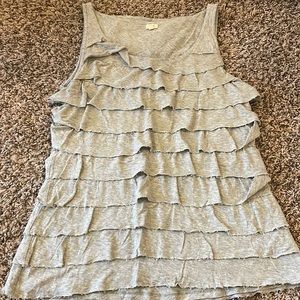 NWOT J Crew ruffled tank
